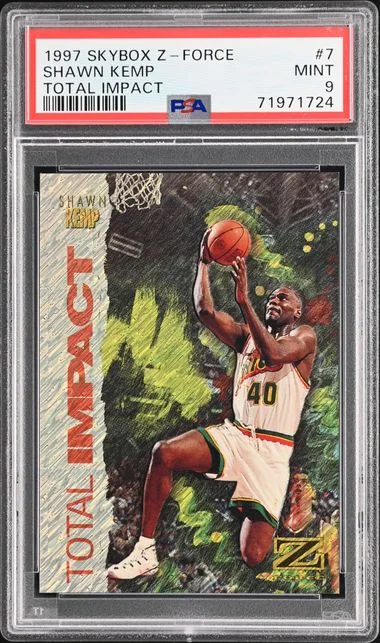 1997-98 SkyBox Z-Force Shawn Kemp Total Impact #7 card image