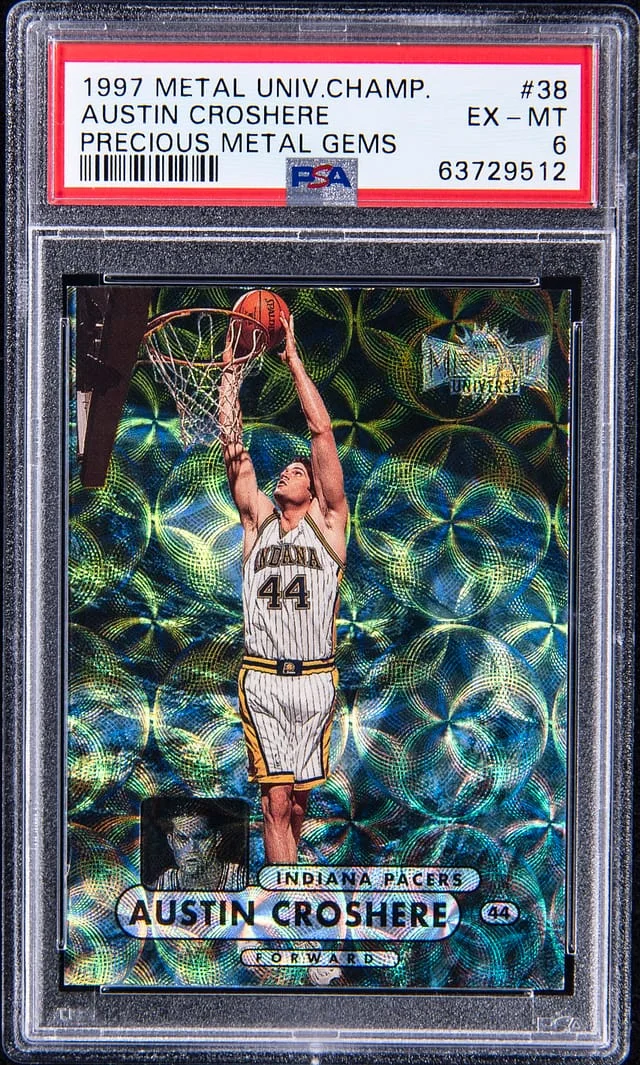 1997-98 Skyobx Metal Universe Championship Precious Metal Gems (PMG) Austin Croshere #38 card image