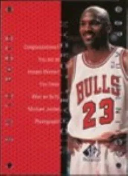 1997-98 SP Authentic Michael Jordan Authentics Redemptions #MJ4 card image