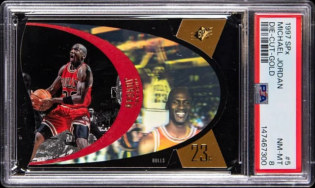 1997-98 SPx Michael Jordan Die-Cut Gold #5 card image