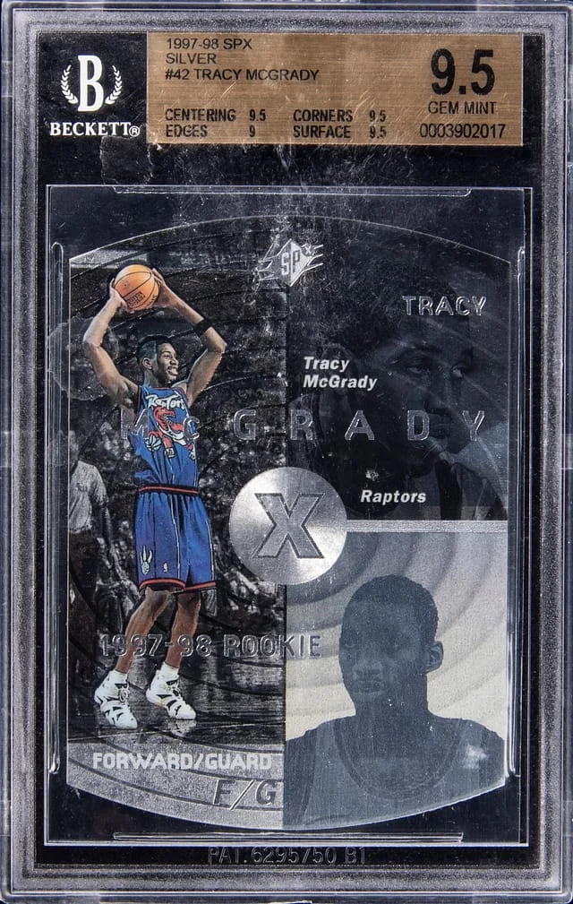 1997-98 SPx Tracy McGrady Silver #42 card image
