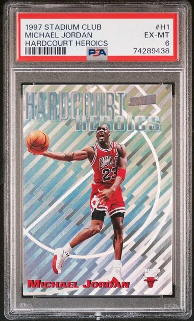 1997-98 Stadium Club Michael Jordan Hardcourt Heroics #H1 card image