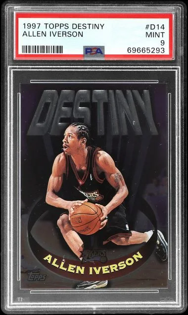 1997-98 Topps Allen Iverson Destiny #D14 card image