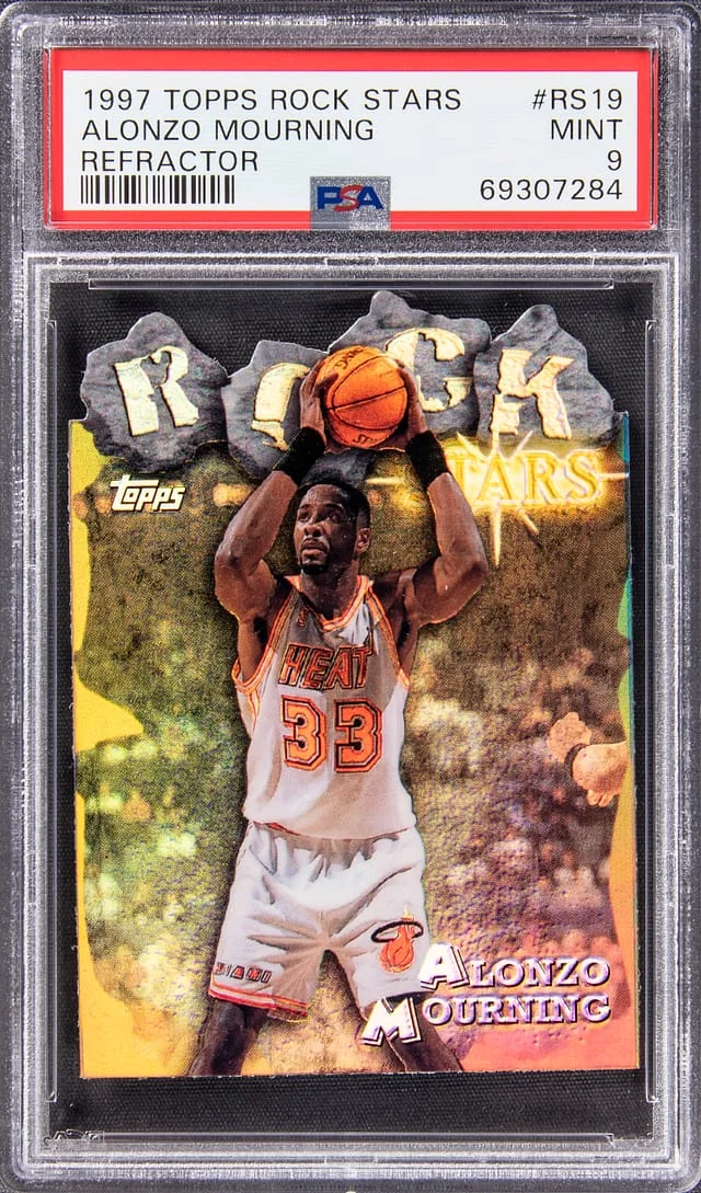 1997-98 Topps Alonzo Mourning Rock Stars Refractor #RS19 card image