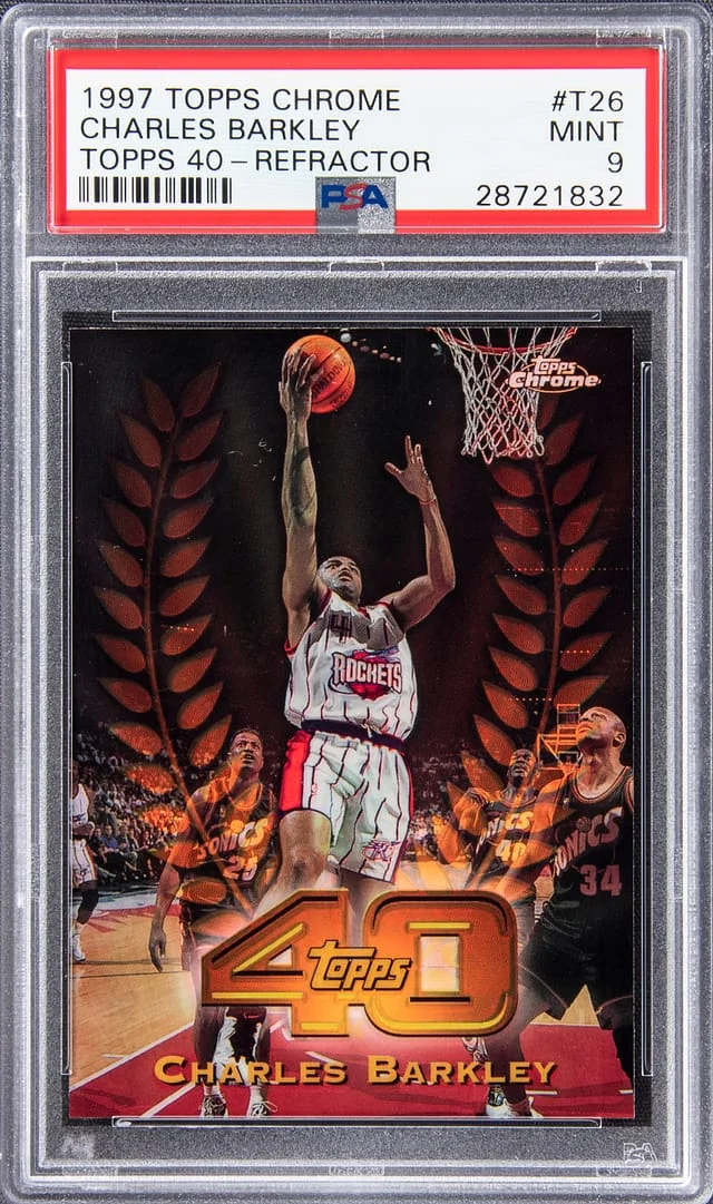 1997-98 Topps Chrome Charles Barkley Topps 40 - Refractor #T26 card image
