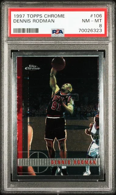 1997-98 Topps Chrome Dennis Rodman #106 card image