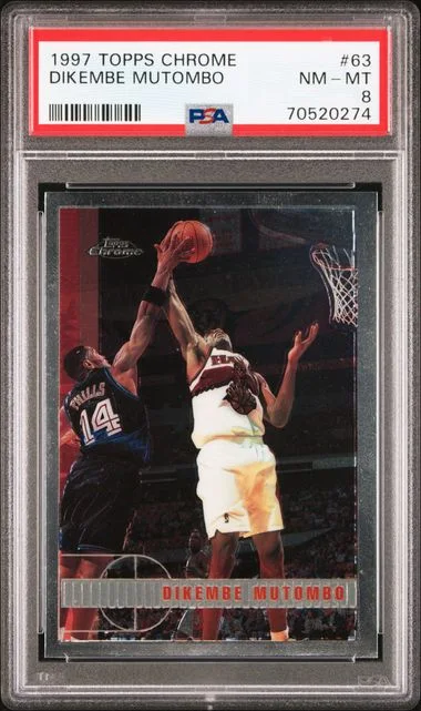 1997-98 Topps Chrome Dikembe Mutombo #63 card image