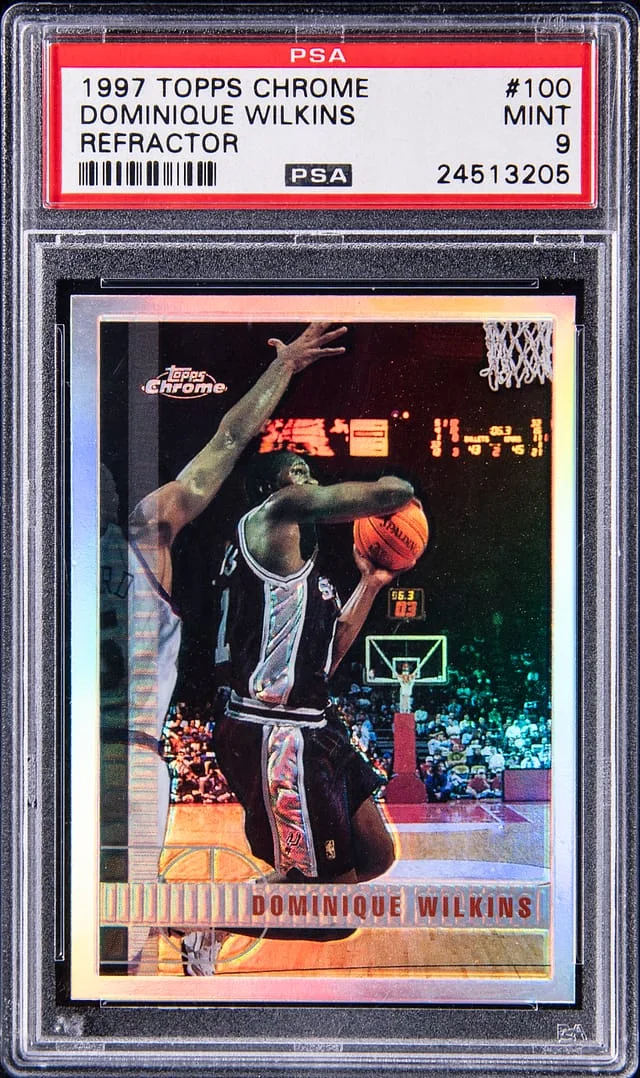 1997-98 Topps Chrome Dominique Wilkins Refractor #100 card image