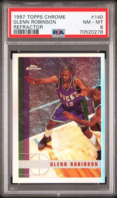 1997-98 Topps Chrome Glenn Robinson Refractor #140 card image