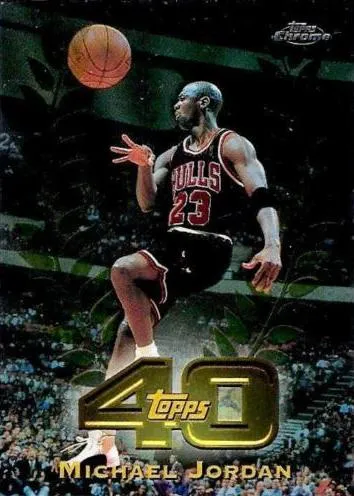 1997-98 Topps Chrome Michael Jordan Topps 40 #T40-5 card image