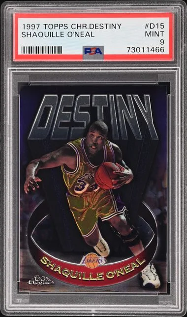 1997-98 Topps Chrome Shaquille O'Neal Destiny #D15 card image