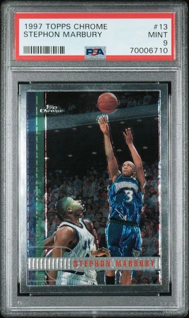 1997-98 Topps Chrome Stephon Marbury #13 card image