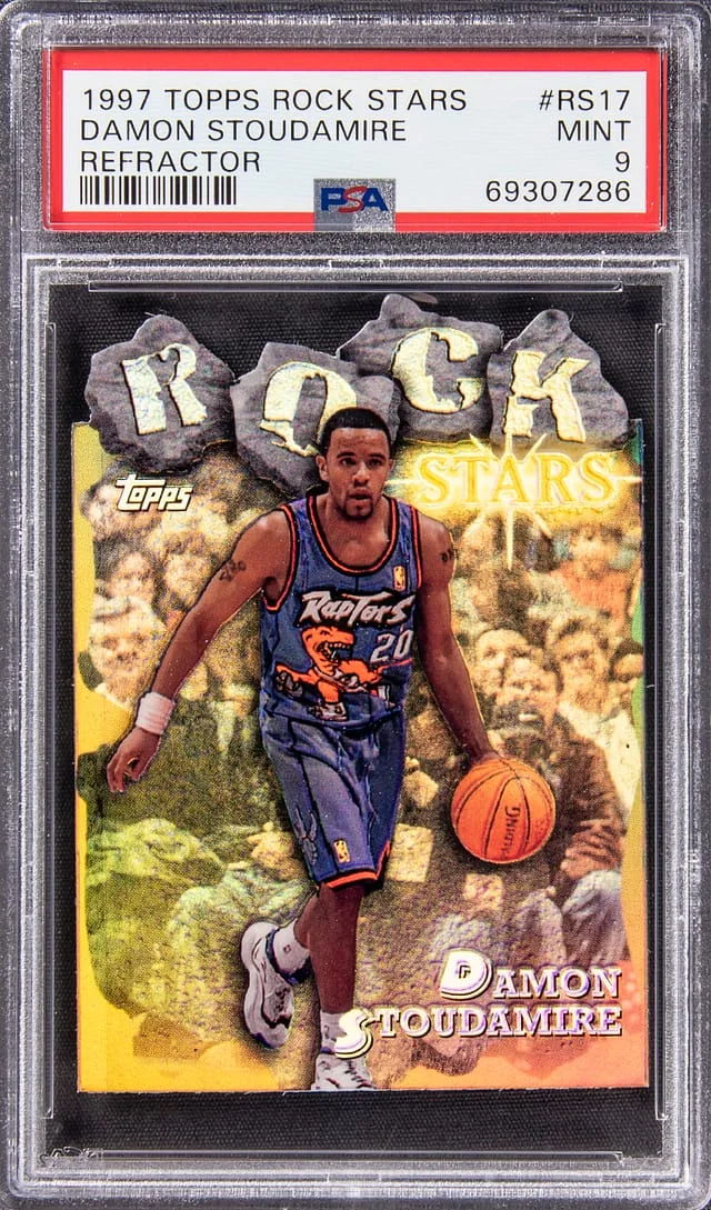 1997-98 Topps Damon Stoudamire Rock Stars Refractor #RS17 card image