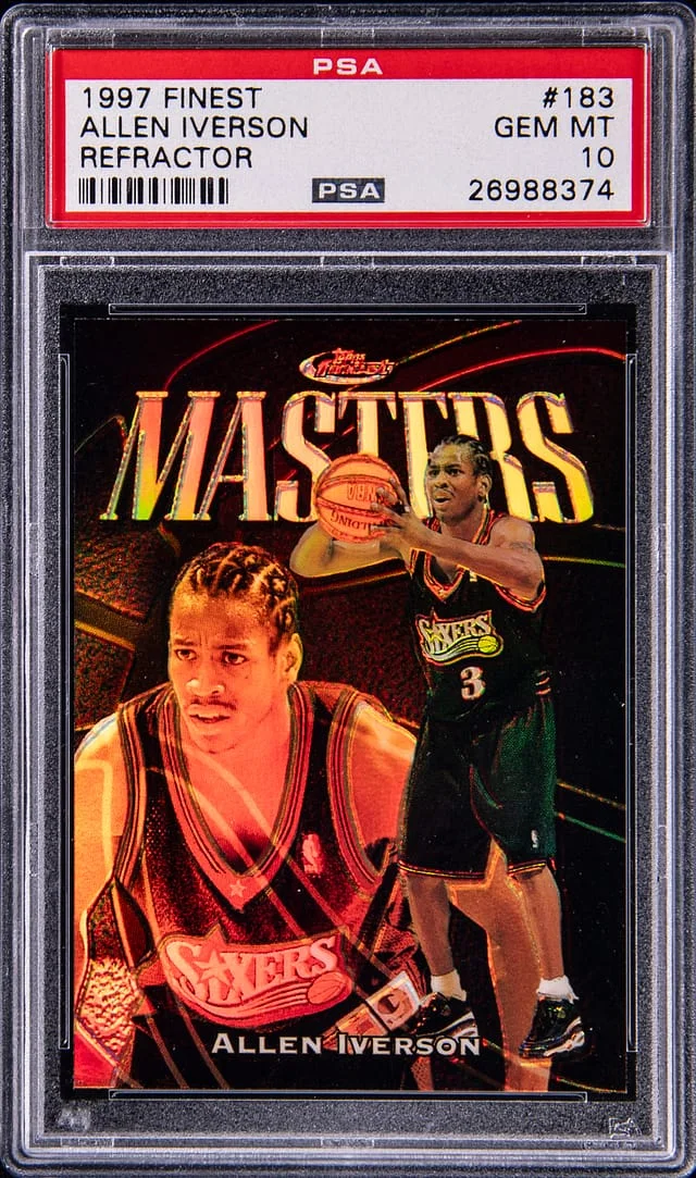 1997-98 Topps Finest Allen Iverson Refractor #183 card image