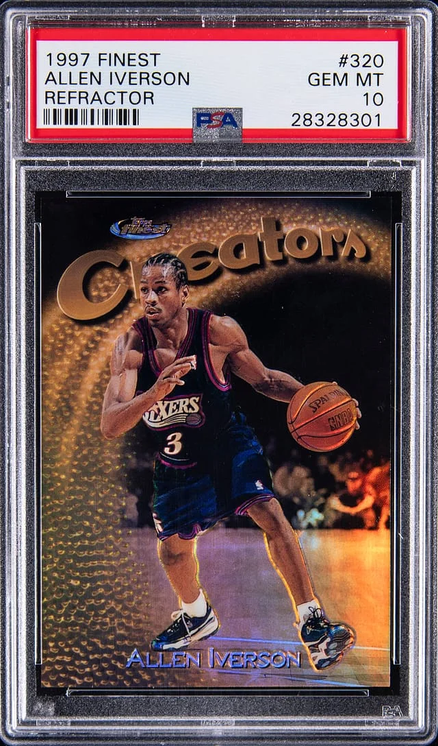 1997-98 Topps Finest Allen Iverson Refractor #320 card image