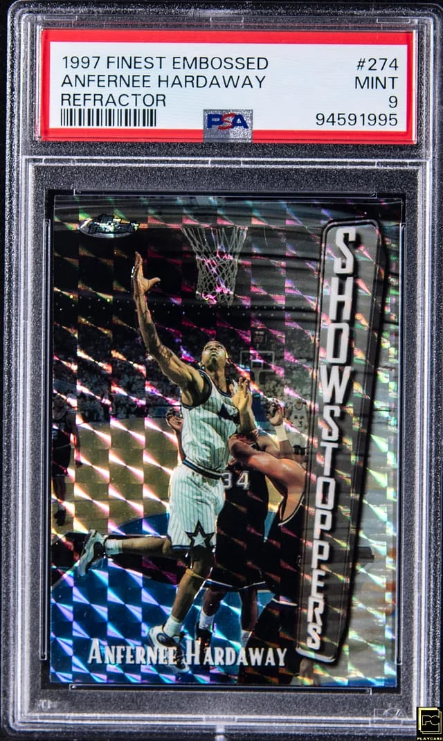 1997-98 Topps Finest Anfernee Hardaway Embossed Refractor #274 card image