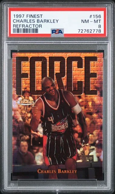 1997-98 Topps Finest Charles Barkley Refractor #156 card image