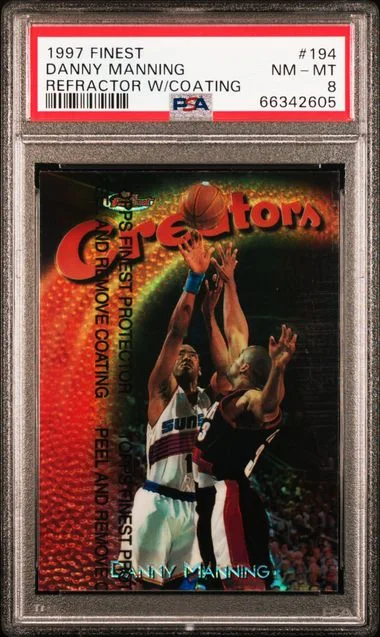 1997-98 Topps Finest Danny Manning Refractor W/Coating #194 card image