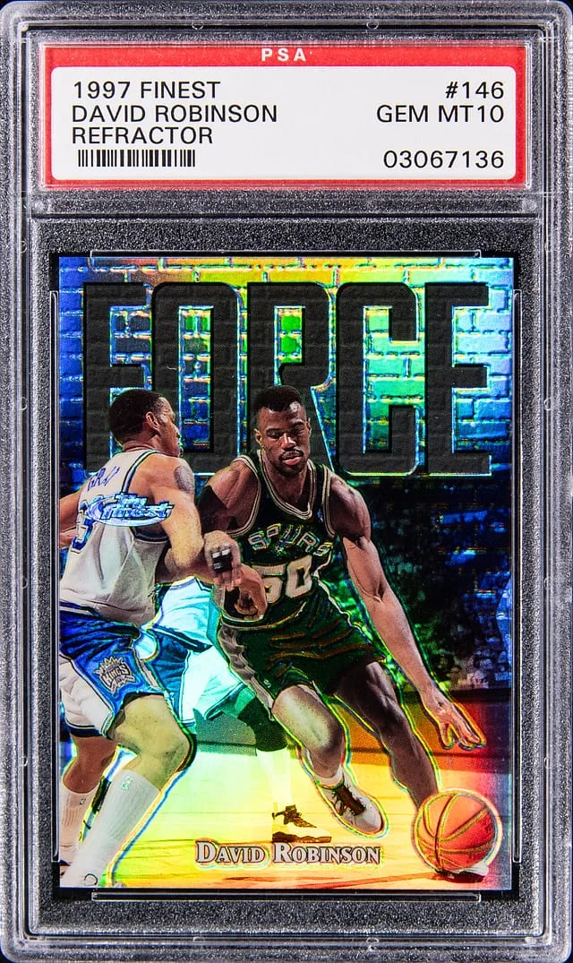 1997-98 Topps Finest David Robinson Refractor #146 card image