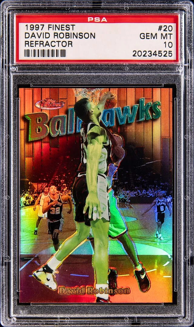 1997-98 Topps Finest David Robinson Refractor #20 card image