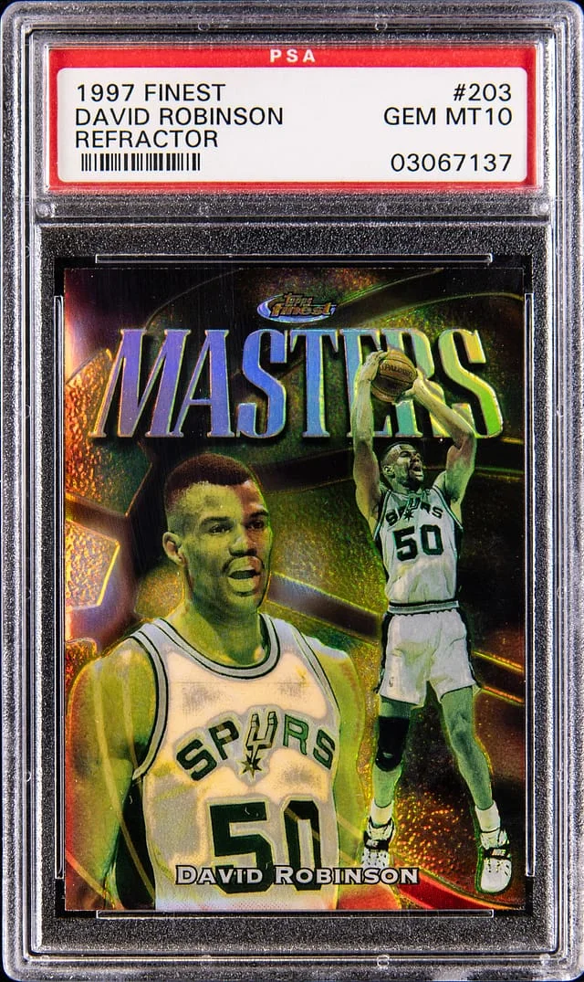 1997-98 Topps Finest David Robinson Refractor #203 card image