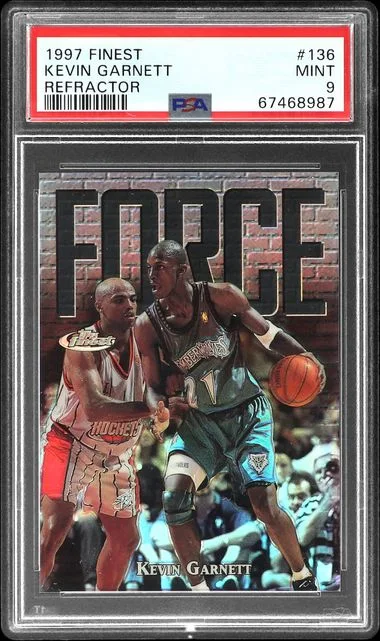 1997-98 Topps Finest Kevin Garnett Refractor #136 card image