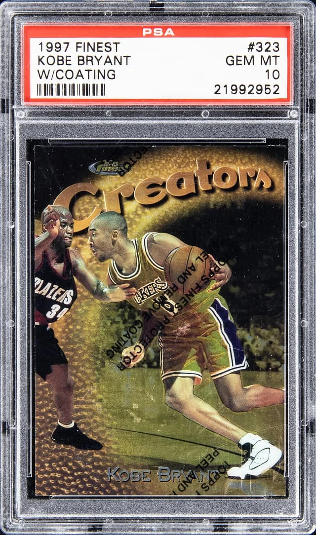 1997-98 Topps Finest Kobe Bryant W/Coating #323 card image