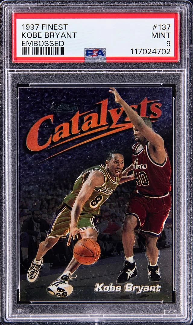 1997-98 Topps Finest Kobe Byrant Embossed #137 card image