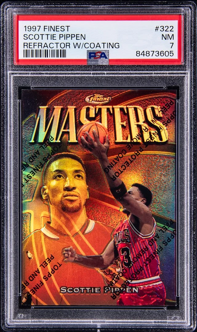 1997-98 Topps Finest Scottie Pippen Embossed Refractor #322 card image