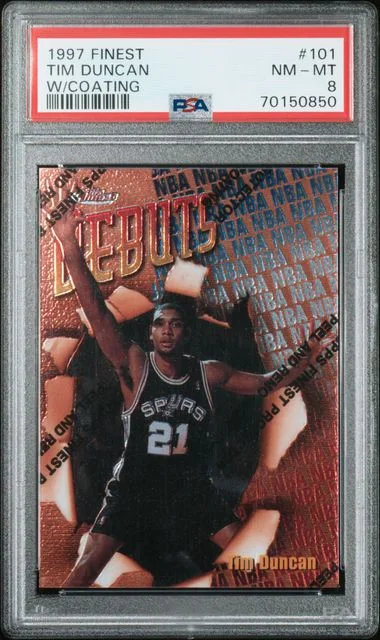 1997-98 Topps Finest Tim Duncan #101 card image