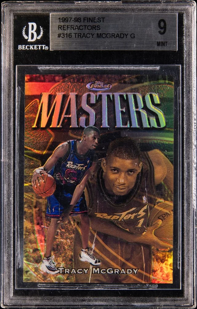 1997-98 Topps Finest Tracy McGrady Refractor #316 card image