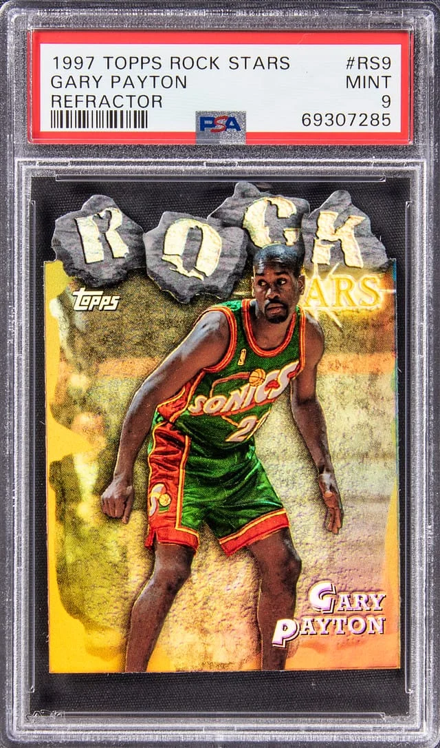 1997-98 Topps Gary Payton Rock Stars Refractor #RS9 card image