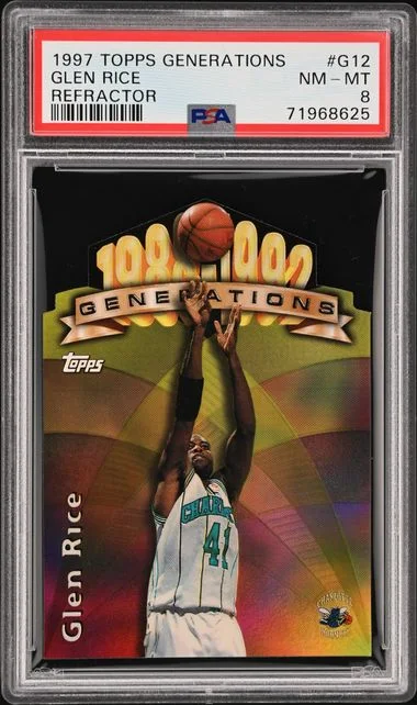 1997-98 Topps Glen Rice Generations Refractor #G12 card image