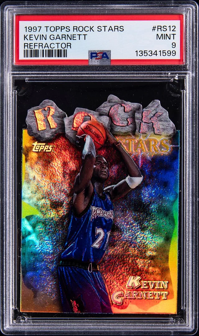 1997-98 Topps Kevin Garnett Rock Stars Refractor #RS12 card image