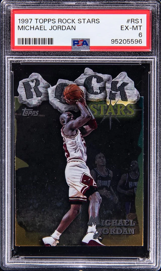 1997-98 Topps Michael Jordan -EX-MT 6 Rock Stars #RS1 card image