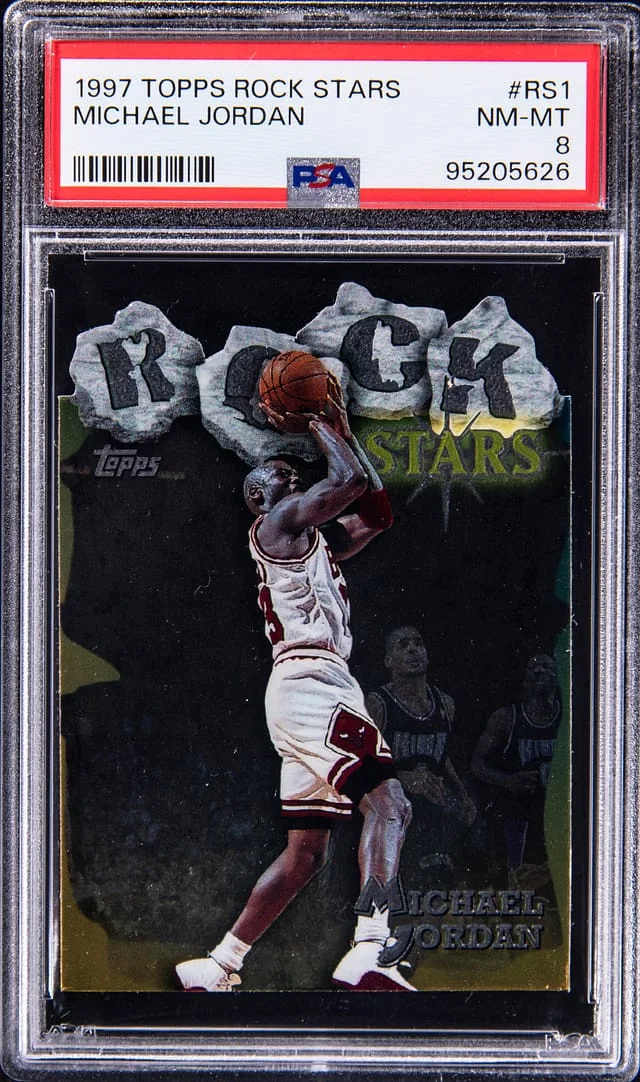 1997-98 Topps Michael Jordan -NM-MT 8 Rock Stars #RS1 card image