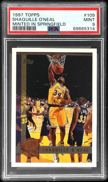 1997-98 Topps Shaquille O'Neal Minted In Springfield #109 card image