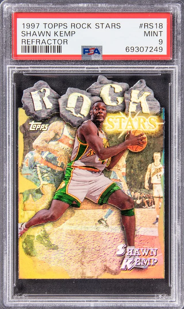 1997-98 Topps Shawn Kemp Rock Stars Refractor #RS18 card image
