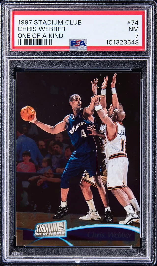 1997-98 Topps Stadium Club Chris Webber One of a Kind #74 card image