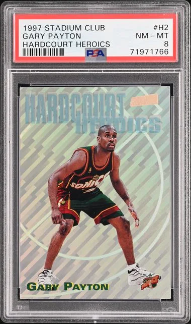 1997-98 Topps Stadium Club Gary Payton Hardcourt Heroics #H2 card image