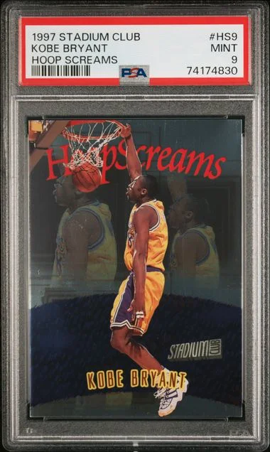 1997-98 Topps Stadium Club Kobe Bryant Hoop Screams #HS9 card image