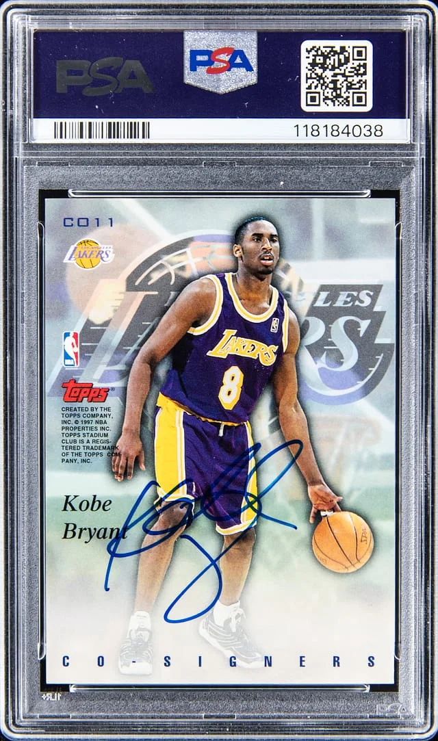 1997-98 Topps Stadium Club Kobe Bryant/Joe Smith Co-Signers #CO11 card image