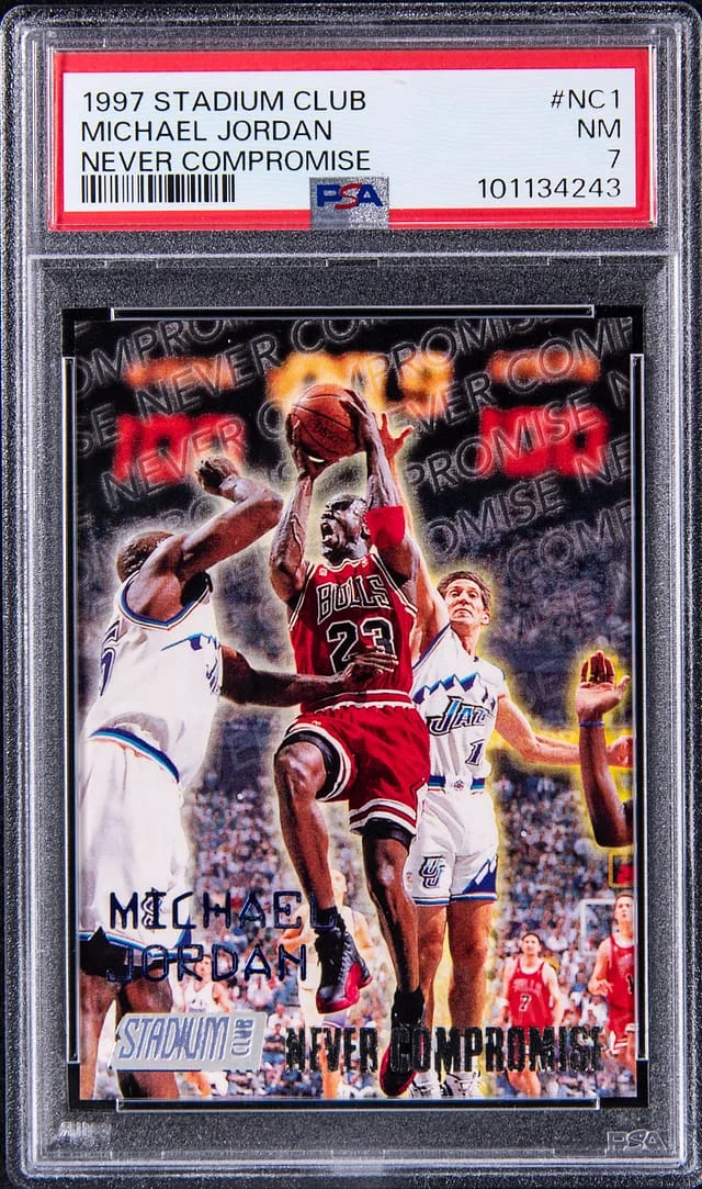 1997-98 Topps Stadium Club Michael Jordan Never Compromise #NC1 card image