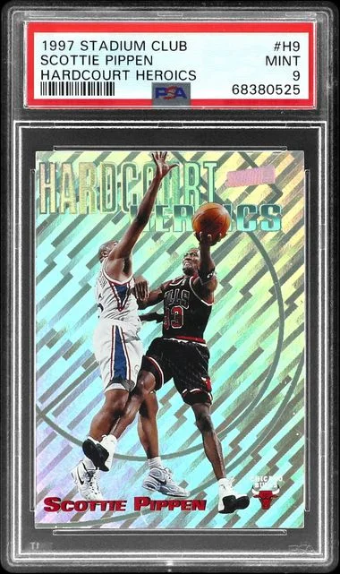 1997-98 Topps Stadium Club Scottie Pippen Hardcourt Heroics #H9 card image