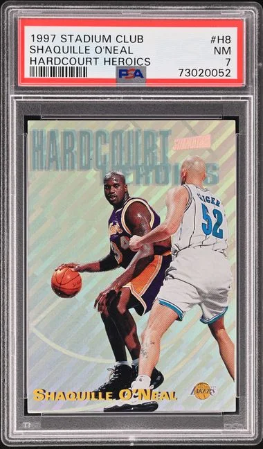1997-98 Topps Stadium Club Shaquille O'Neal Hardcourt Heroics #H8 card image