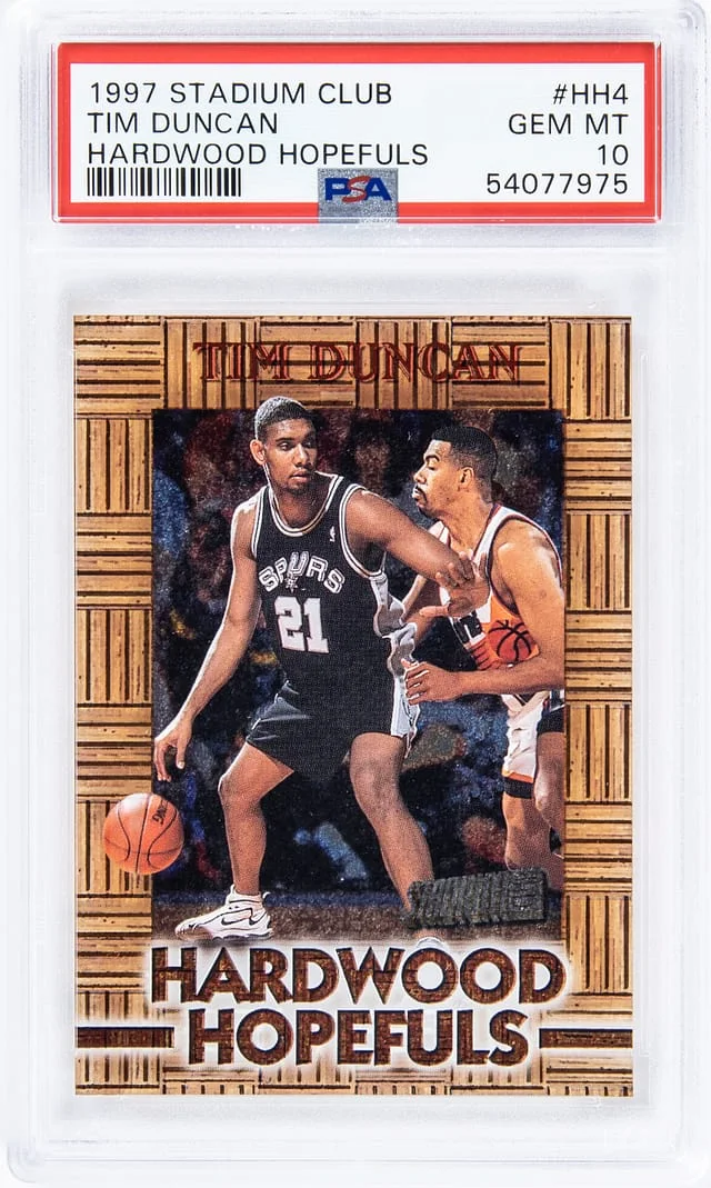 1997-98 Topps Stadium Club Tim Duncan Hardwood Hopefuls #HH4 card image