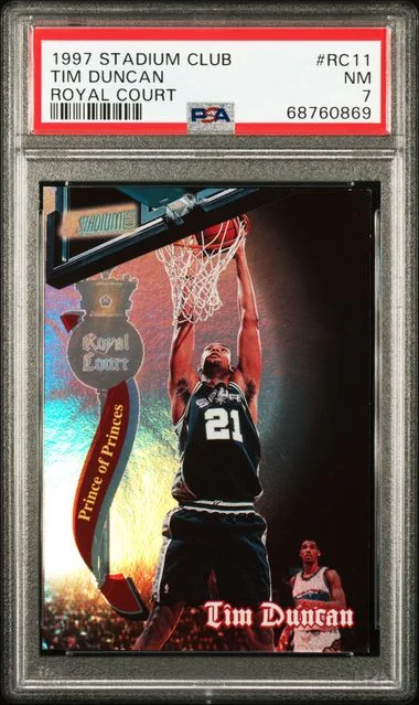 1997-98 Topps Stadium Club Tim Duncan Royal Court #RC11 card image