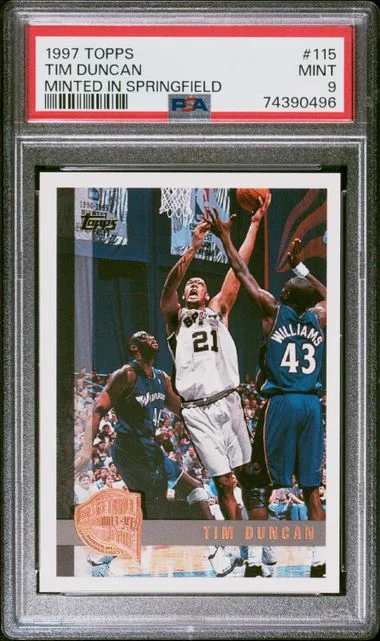 1997-98 Topps Tim Duncan #115 card image