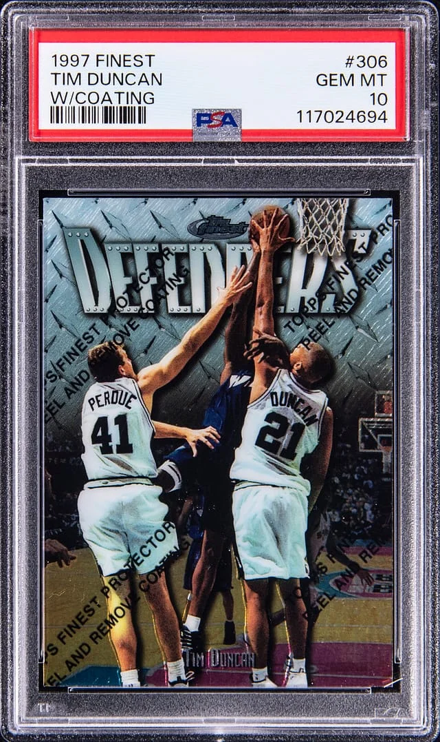 1997-98 Topps Tim Duncan Finest, with Coating #306 card image