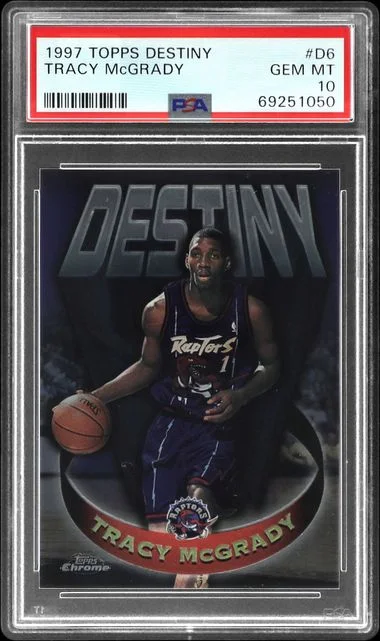 1997-98 Topps Tracy McGrady Destiny #D6 card image
